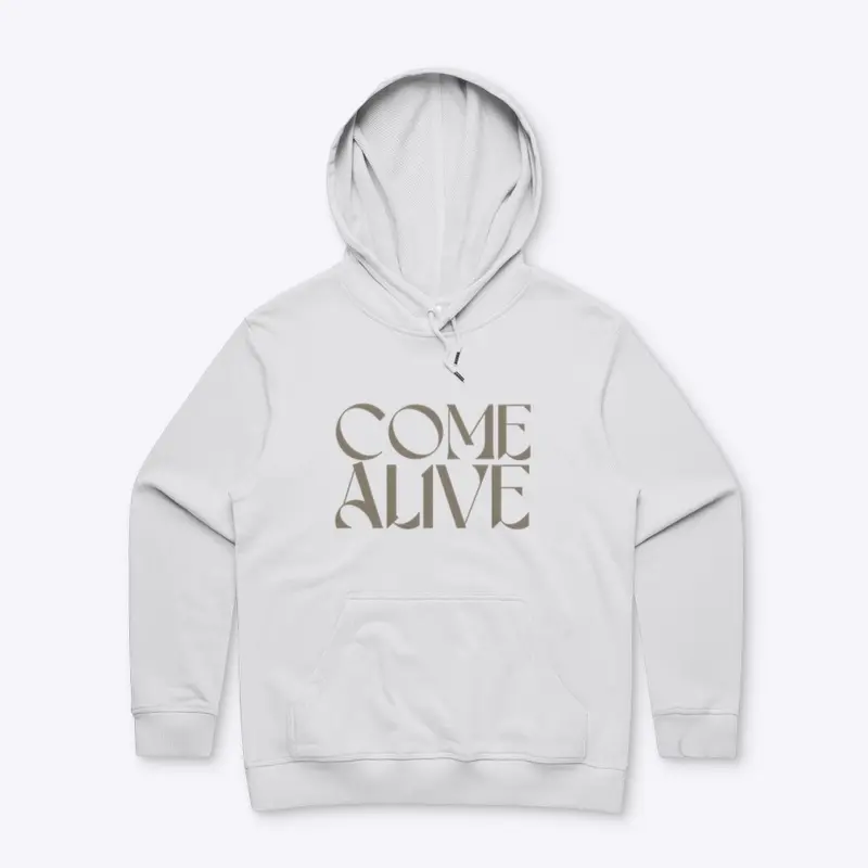 Come Alive - White Heather - W Hoodie