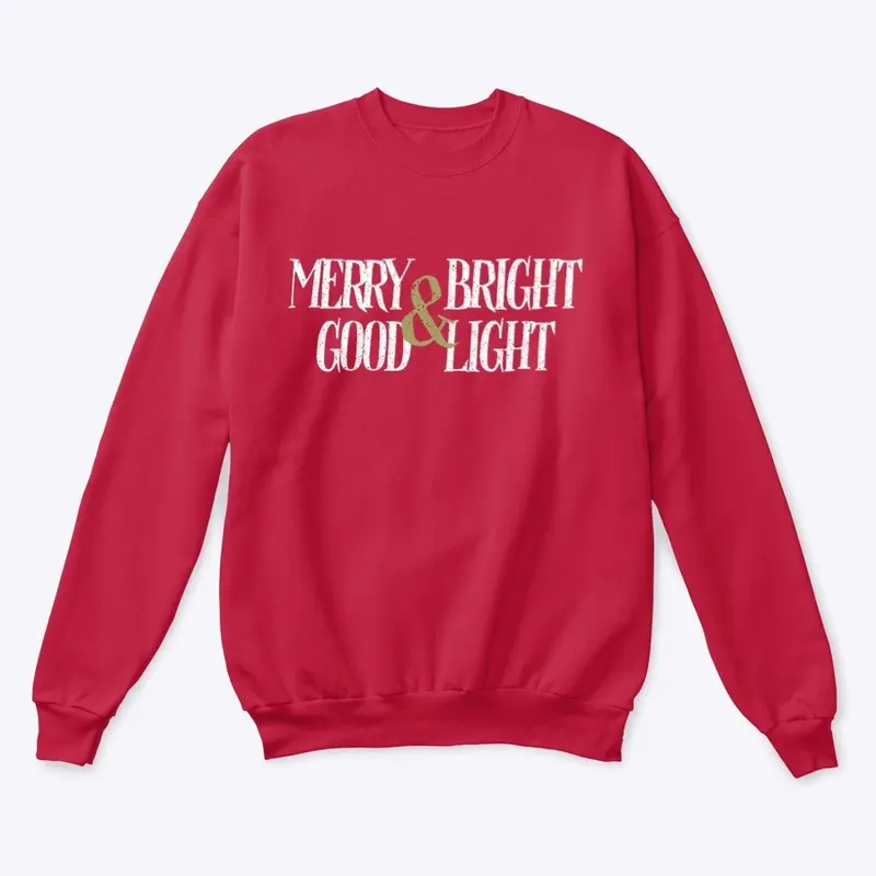 Merry & Bright - Red - Crew Sweat