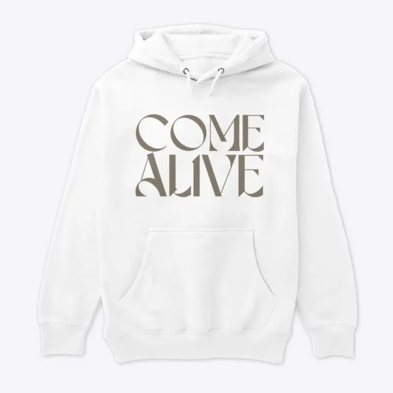 Come Alive - White - Hoodie