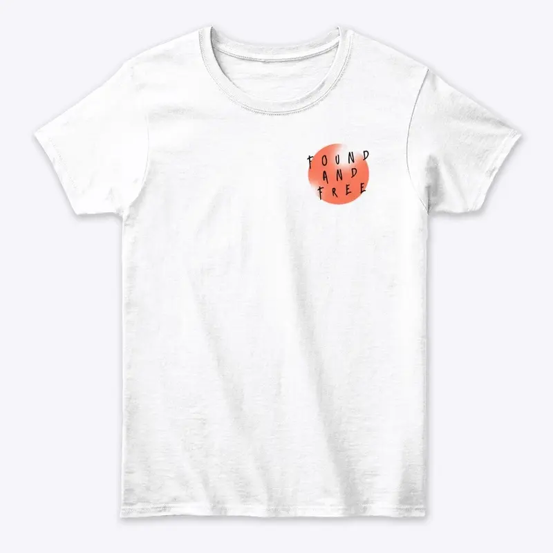 Found & Free - White - W Tee