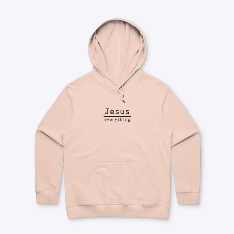 Jesus Over Everything - Pink W Hoodie